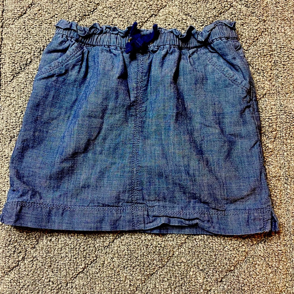 Old Navy 4T soft denim, elastic waist skort